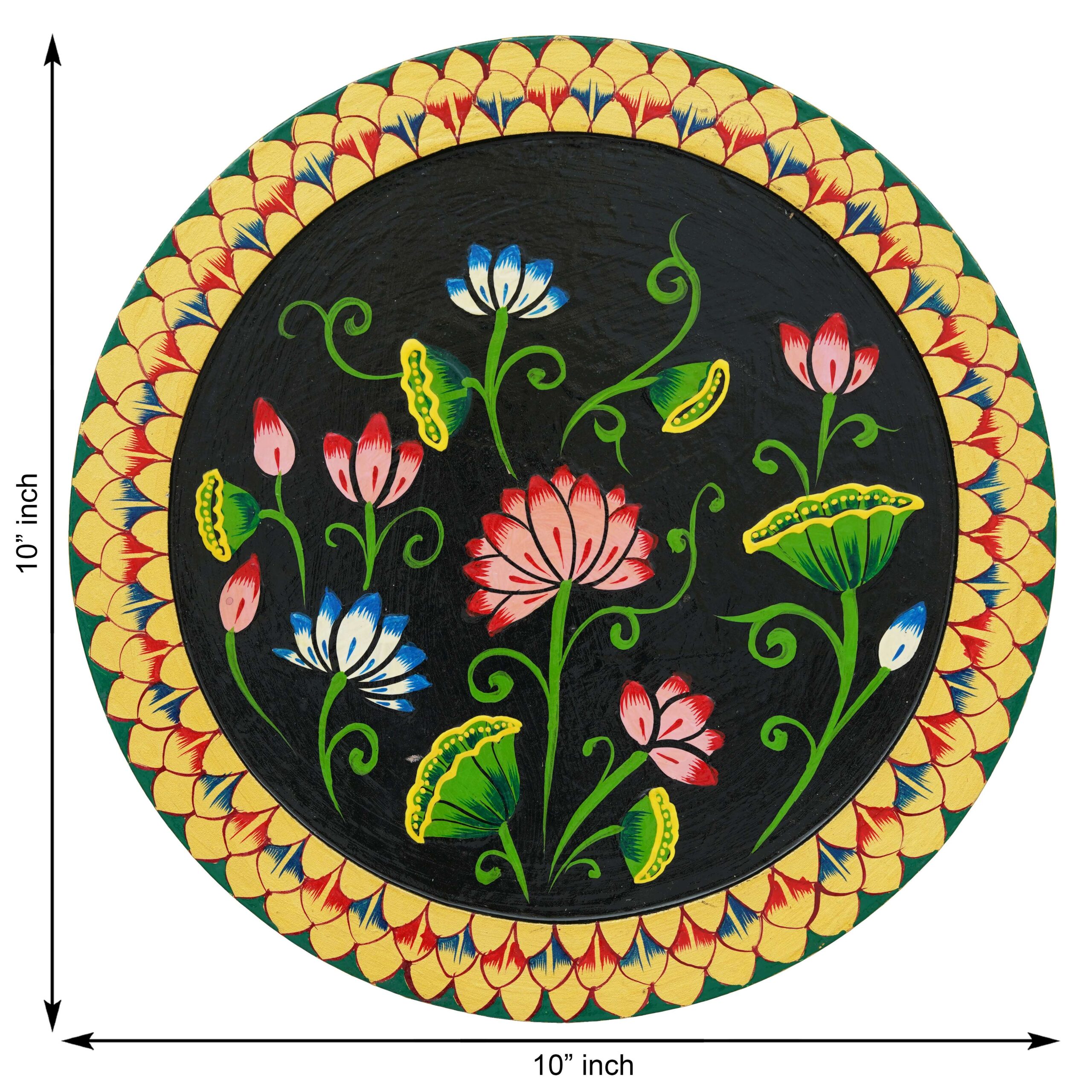Vibrant Floral Pichwai Painting - Image 3