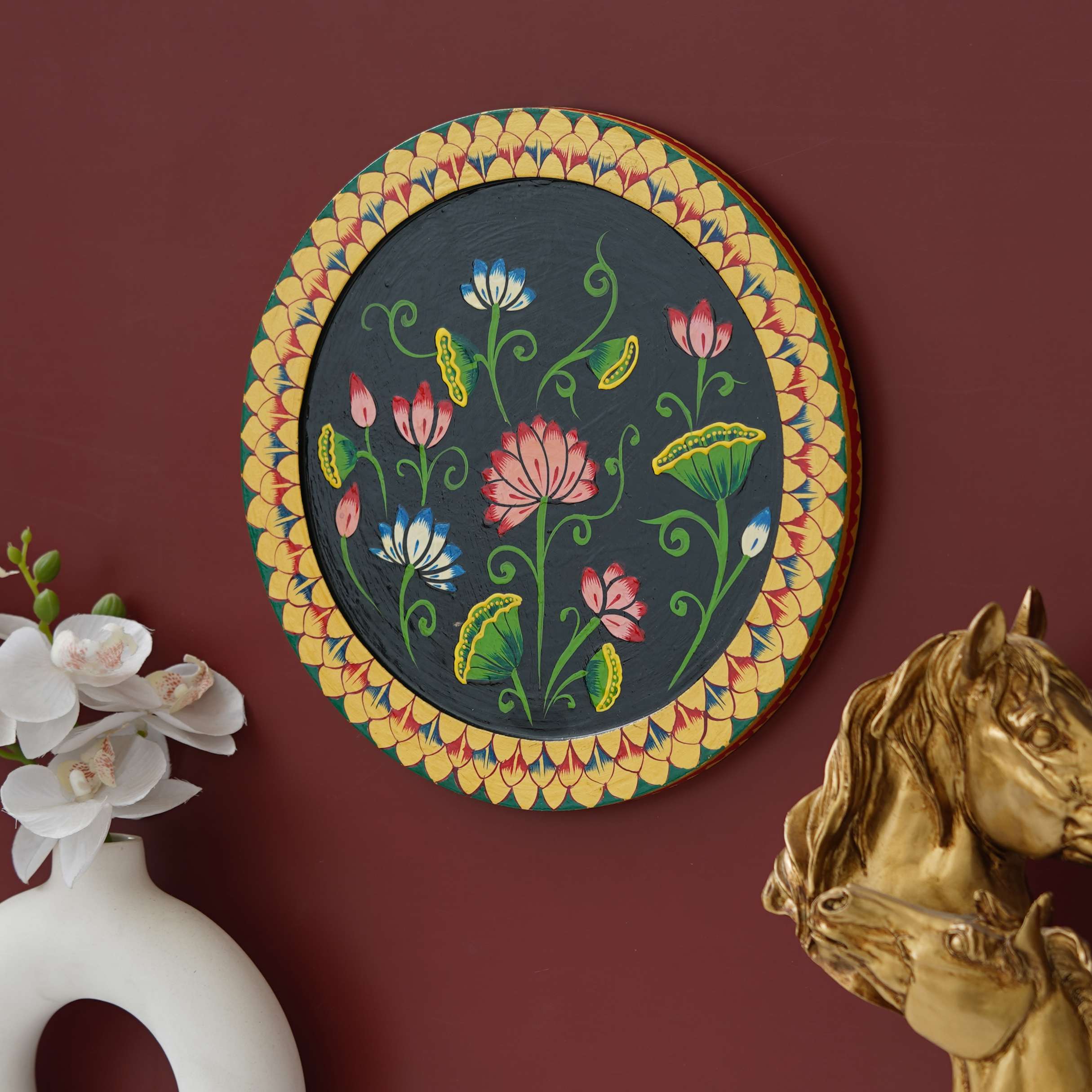 Vibrant Floral Pichwai Painting - Image 7